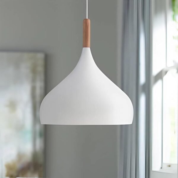 Aluminium White Ceiling Hanging Light(with Bulb)