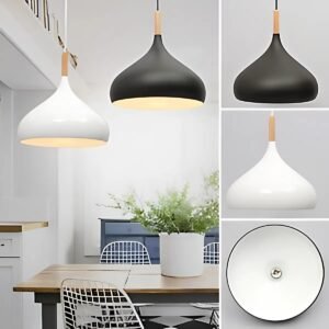Aluminium White Ceiling Hanging Light(with Bulb) - Image 2