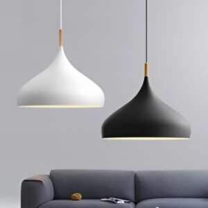 Aluminium White Ceiling Hanging Light(with Bulb) - Image 3