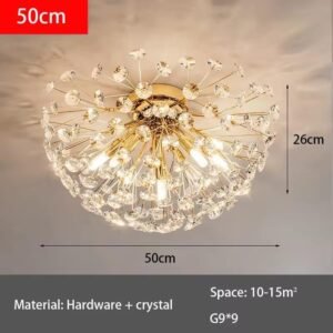 Modern Crystal 500MM Ceiling Light Chandelier - Image 3