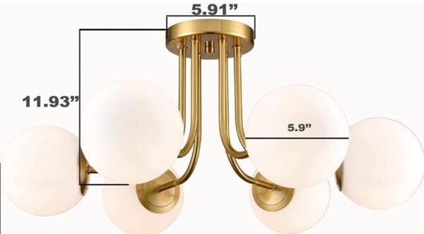 Lyse Decor Chandelier Lights for Ceiling Living Room Modern