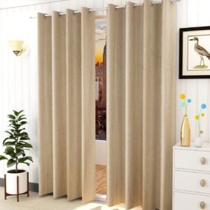 FRESH FROM LOOM Jute Curtains For Door 10 Feet1