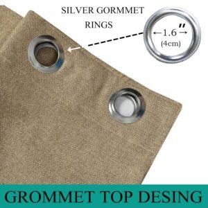 FRESH FROM LOOM Jute Curtains For Door 10 Feet Long - Image 2