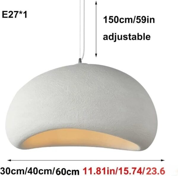 Glowave&reg; Wabi Sabi 300mm White Resin Pendant Hanging Light