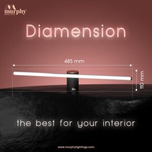 Murphy 12 Watts Black Body Rose Gold Finish LED Picture Photo Frame Light - Image 3