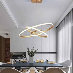 HDC 3 Ring Modern LED Chandelier Ceiling Lamp - Image 3