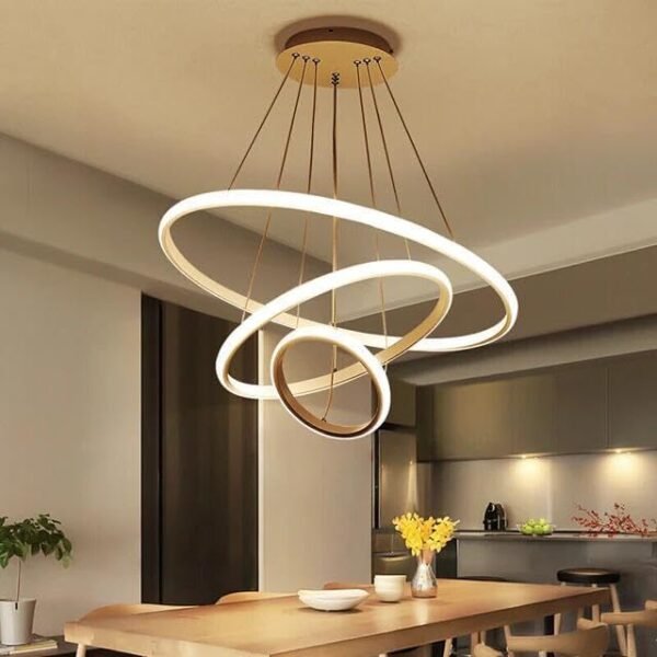 HDC 3 Ring Modern LED Chandelier Ceiling Lamp
