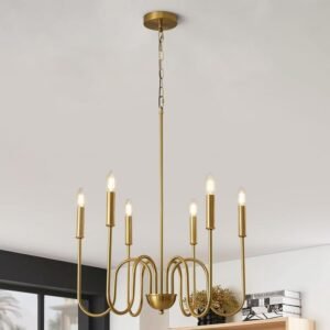 Modern Adjustable Height Chandelier Light Fixture