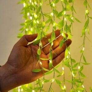 One94Store Artificial Leaf Curtain Lights &ndash; 200 LED Warm White Fairy String Lights3