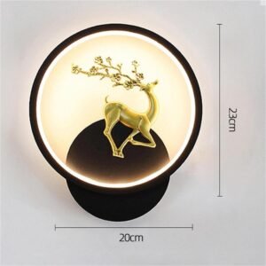 fizzytech Deer Lamp &ndash; Modern Decorative Wall Light with Golden Deer Design - Image 3