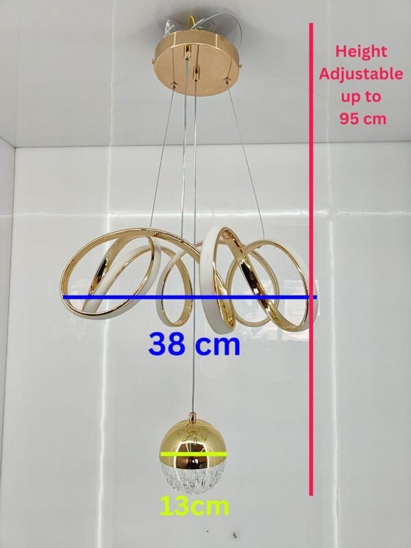 swanart Fiberglass Vortex Contemporary Chic Profile Pendant Light