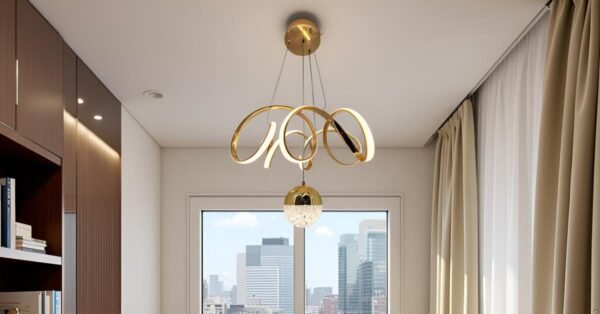 swanart Fiberglass Vortex Contemporary Chic Profile Pendant Light