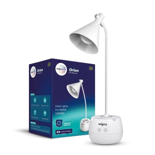 wipro Orion 6w Rechargeable LED Table Lamp