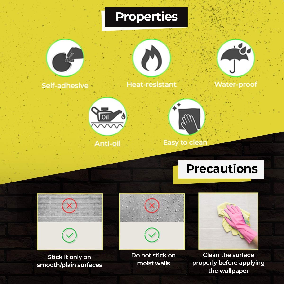 wolpin Wood Door Wallpaper 45 x 300 CM (Mahogany Brown) - Image 4