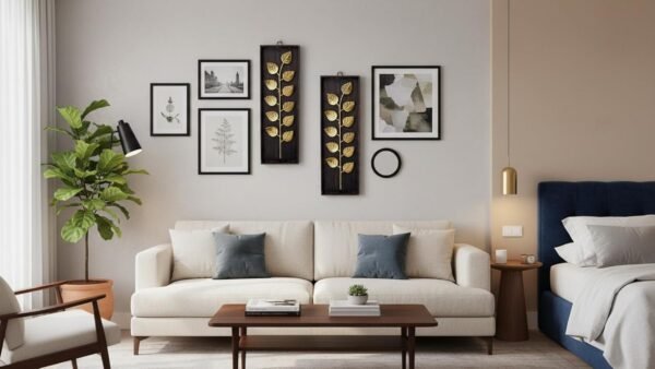 ARTEMADE Metal Paan Leaf Wall Hanging