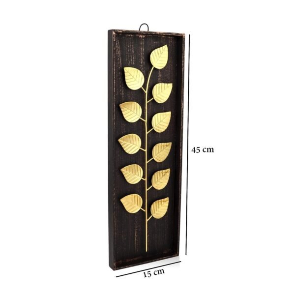 Metal Paan Leaf Wall Hanging Set of 2