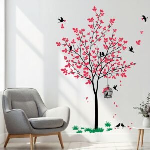 Birds & Nest Botanical Wall Stickers(