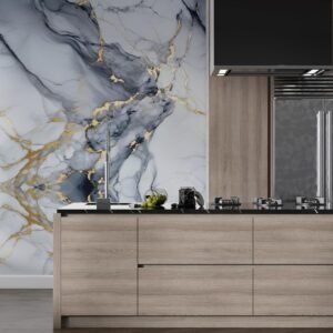 Waterproof self-Adhesive Wall Stickers for Kitchen Anti-Mold and Heat Resistant Aluminium Backsplash Wallpaper - Image 2