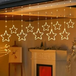 One94Store Fairy Star Curtain String LED Lights - Image 4