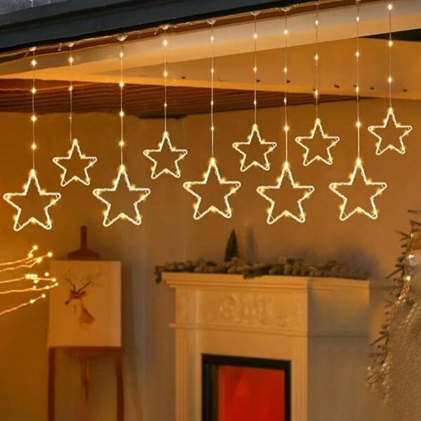 One94Store Fairy Star Curtain String LED Lights