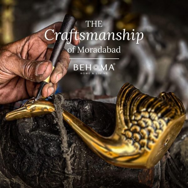 BEHOMA Aluminium Pair of Swans for Good Luck